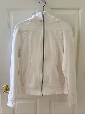 lululemon athletica Scuba White Full-Zip Hoodie